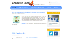 Desktop Screenshot of chomiste-land.com