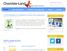 Tablet Screenshot of chomiste-land.com